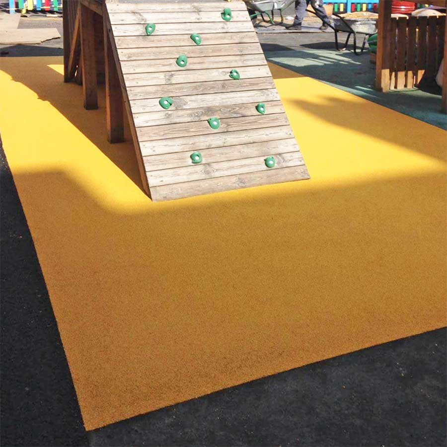 Rubber Crumb Surfacing on a playground in Suffolk installed by C & G Resin